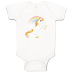 Baby Clothes Unicorn and Rainbow Funny Humor Baby Bodysuits Boy & Girl Cotton