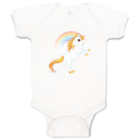 Baby Clothes Unicorn and Rainbow Funny Humor Baby Bodysuits Boy & Girl Cotton