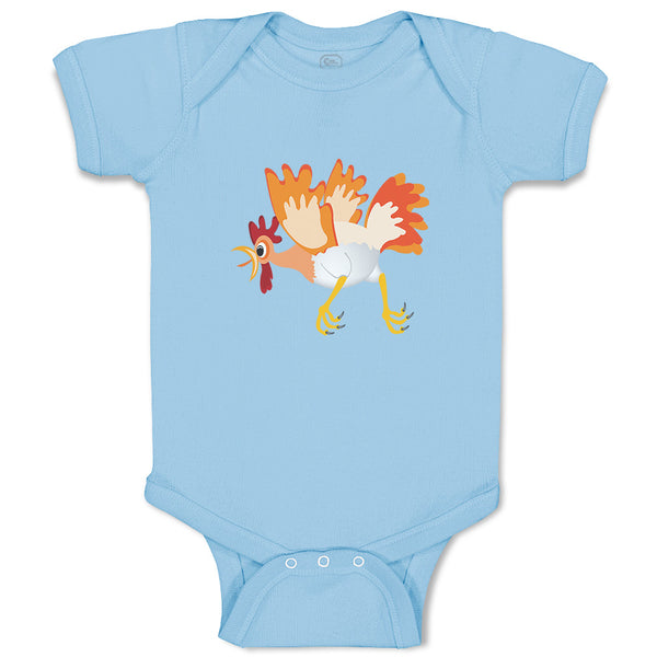 Baby Clothes Rooster Crazy Animals Farm Baby Bodysuits Boy & Girl Cotton