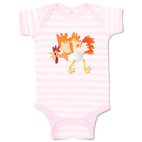 Baby Clothes Rooster Crazy Animals Farm Baby Bodysuits Boy & Girl Cotton