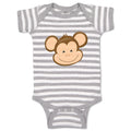 Baby Clothes Monkey Face Safari Baby Bodysuits Boy & Girl Newborn Clothes Cotton