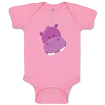Baby Clothes Hippo Face Safari Baby Bodysuits Boy & Girl Newborn Clothes Cotton