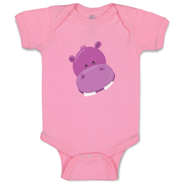 Baby Clothes Hippo Face Safari Baby Bodysuits Boy & Girl Newborn Clothes Cotton