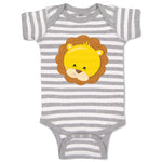 Baby Clothes Lion Face Safari Baby Bodysuits Boy & Girl Newborn Clothes Cotton