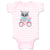 Baby Clothes Raccoon Bike Funny Humor Baby Bodysuits Boy & Girl Cotton