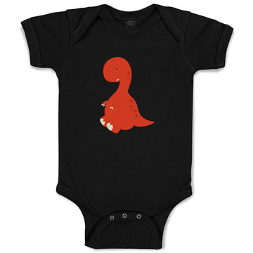 Baby Clothes Dino Red Dinosaurs Dino Trex Baby Bodysuits Boy & Girl Cotton