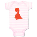 Baby Clothes Dino Red Dinosaurs Dino Trex Baby Bodysuits Boy & Girl Cotton