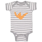 Baby Clothes Dino Orange Dinosaurs Dino Trex Baby Bodysuits Boy & Girl Cotton