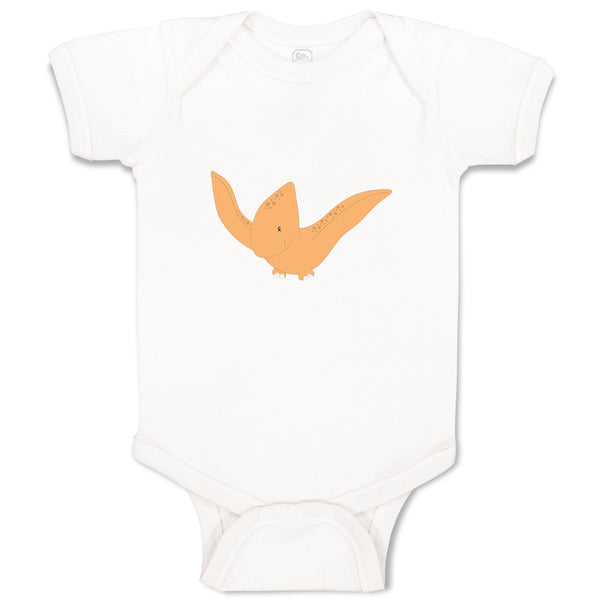 Baby Clothes Dino Orange Dinosaurs Dino Trex Baby Bodysuits Boy & Girl Cotton