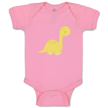 Baby Clothes Dino Yellow Dinosaurs Dino Trex Baby Bodysuits Boy & Girl Cotton