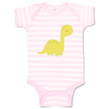 Baby Clothes Dino Yellow Dinosaurs Dino Trex Baby Bodysuits Boy & Girl Cotton