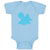 Baby Clothes Dino Blue Dinosaurs Dino Trex Baby Bodysuits Boy & Girl Cotton