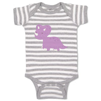 Baby Clothes Dino Purple Dinosaurs Dino Trex Baby Bodysuits Boy & Girl Cotton