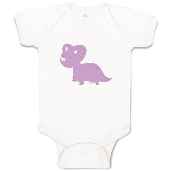 Baby Clothes Dino Purple Dinosaurs Dino Trex Baby Bodysuits Boy & Girl Cotton