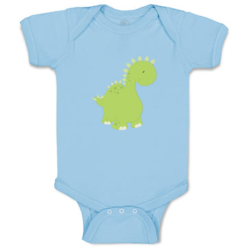 Baby Clothes Dino Green Dinosaurs Dino Trex Baby Bodysuits Boy & Girl Cotton