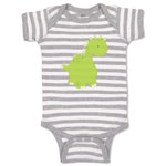 Baby Clothes Dino Green Dinosaurs Dino Trex Baby Bodysuits Boy & Girl Cotton