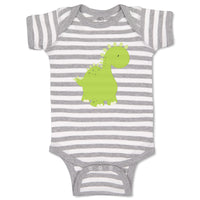 Baby Clothes Dino Green Dinosaurs Dino Trex Baby Bodysuits Boy & Girl Cotton