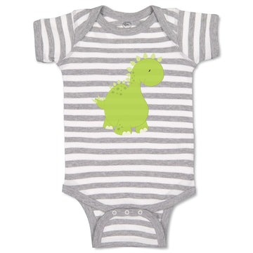 Baby Clothes Dino Green Dinosaurs Dino Trex Baby Bodysuits Boy & Girl Cotton
