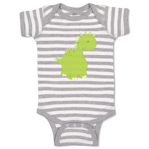 Baby Clothes Dino Green Dinosaurs Dino Trex Baby Bodysuits Boy & Girl Cotton