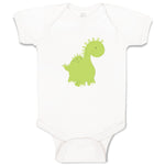 Baby Clothes Dino Green Dinosaurs Dino Trex Baby Bodysuits Boy & Girl Cotton