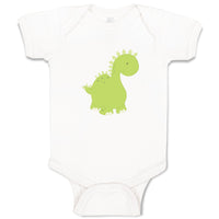 Baby Clothes Dino Green Dinosaurs Dino Trex Baby Bodysuits Boy & Girl Cotton