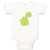Baby Clothes Dino Green Dinosaurs Dino Trex Baby Bodysuits Boy & Girl Cotton