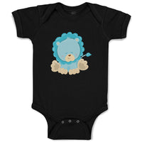 Baby Clothes Baby Lion Blue Safari Baby Bodysuits Boy & Girl Cotton