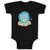 Baby Clothes Baby Lion Blue Safari Baby Bodysuits Boy & Girl Cotton