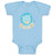 Baby Clothes Baby Lion Blue Safari Baby Bodysuits Boy & Girl Cotton