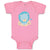 Baby Clothes Baby Lion Blue Safari Baby Bodysuits Boy & Girl Cotton