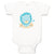 Baby Clothes Baby Lion Blue Safari Baby Bodysuits Boy & Girl Cotton