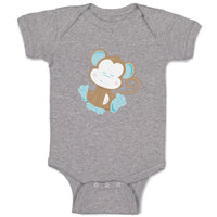 Baby Monkey Blue Safari