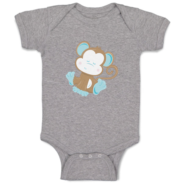Baby Monkey Blue Safari