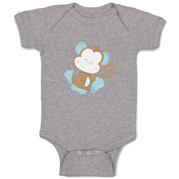 Baby Monkey Blue Safari