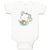 Baby Clothes Baby Monkey Blue Safari Baby Bodysuits Boy & Girl Cotton