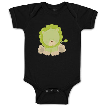 Baby Clothes Baby Lion Green Safari Baby Bodysuits Boy & Girl Cotton