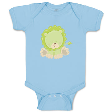 Baby Clothes Baby Lion Green Safari Baby Bodysuits Boy & Girl Cotton