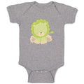 Baby Clothes Baby Lion Green Safari Baby Bodysuits Boy & Girl Cotton
