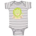 Baby Clothes Baby Lion Green Safari Baby Bodysuits Boy & Girl Cotton