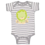Baby Clothes Baby Lion Green Safari Baby Bodysuits Boy & Girl Cotton