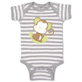 Baby Clothes Baby Monkey Green Safari Baby Bodysuits Boy & Girl Cotton
