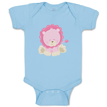 Baby Clothes Baby Lion Pink Safari Baby Bodysuits Boy & Girl Cotton