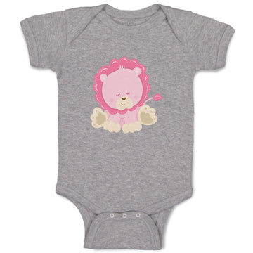 Baby Clothes Baby Lion Pink Safari Baby Bodysuits Boy & Girl Cotton
