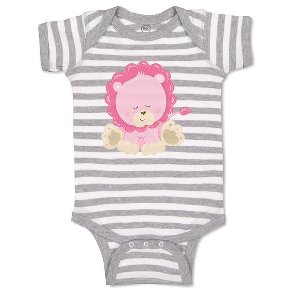 Baby Lion Pink Safari