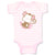 Baby Clothes Baby Monkey Pink Safari Baby Bodysuits Boy & Girl Cotton