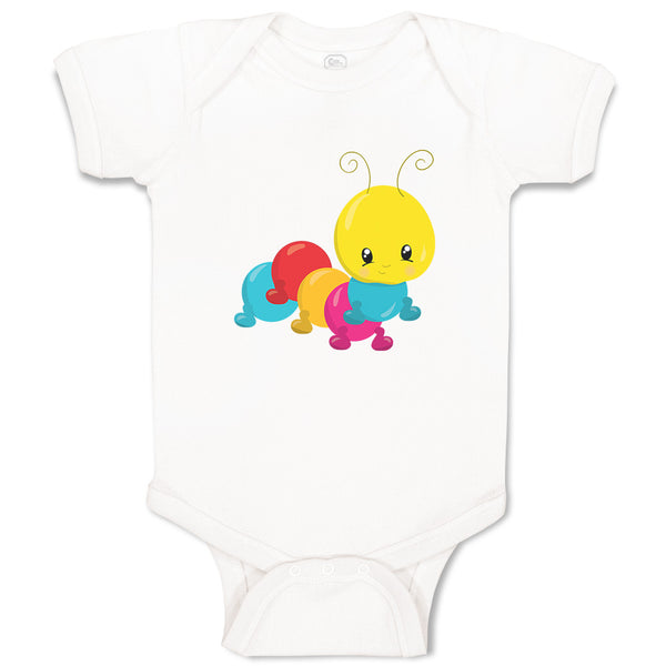 Baby Clothes Caterpillar Rainbow Baby Bodysuits Boy & Girl Cotton