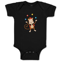 Baby Clothes Monkey Juggler Zoo Funny Baby Bodysuits Boy & Girl Cotton