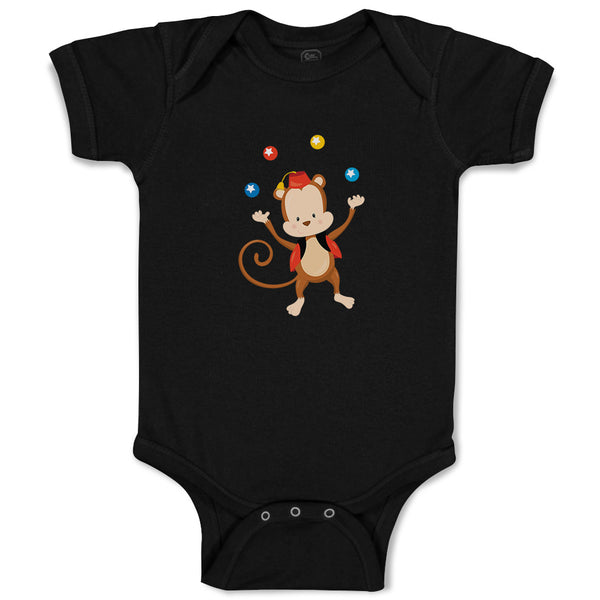 Baby Clothes Monkey Juggler Zoo Funny Baby Bodysuits Boy & Girl Cotton