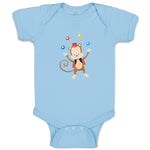 Baby Clothes Monkey Juggler Zoo Funny Baby Bodysuits Boy & Girl Cotton