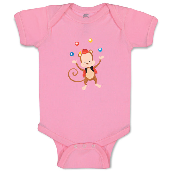 Baby Clothes Monkey Juggler Zoo Funny Baby Bodysuits Boy & Girl Cotton